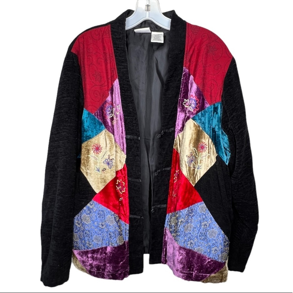 Vintage White Stag Patchwork Jacket - image 1